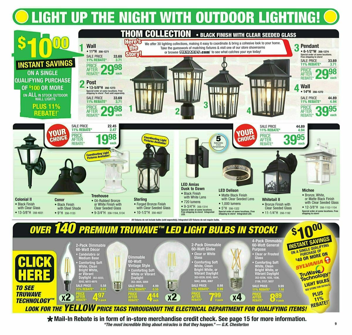 Menards 11% Rebate Sale Weekly Ad from May 8