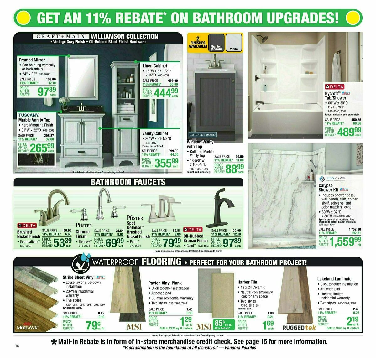 Menards 11% Rebate Sale Weekly Ad from May 8