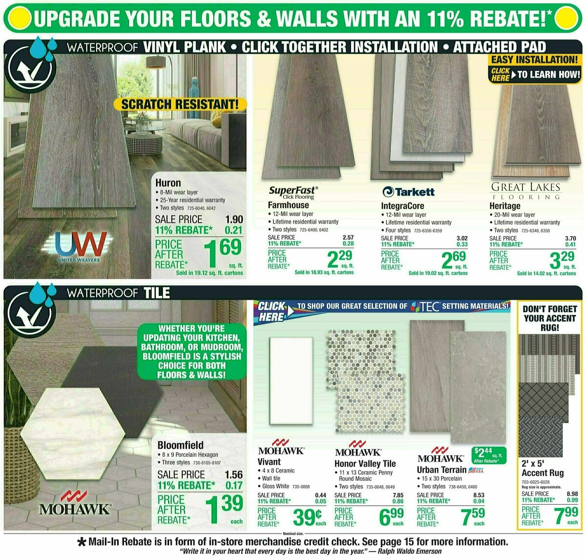 Menards 11% Rebate Sale Weekly Ad from May 8