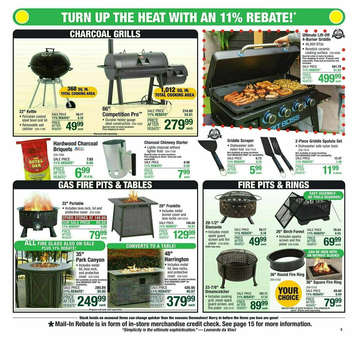 Menards 11% Rebate Sale Weekly Ad from May 8