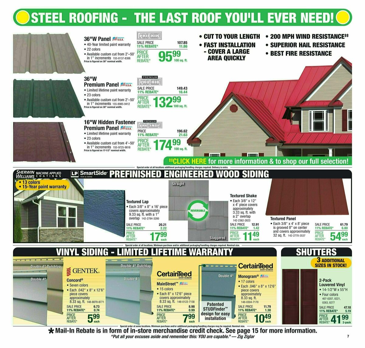 Menards 11% Rebate Sale Weekly Ad from May 8