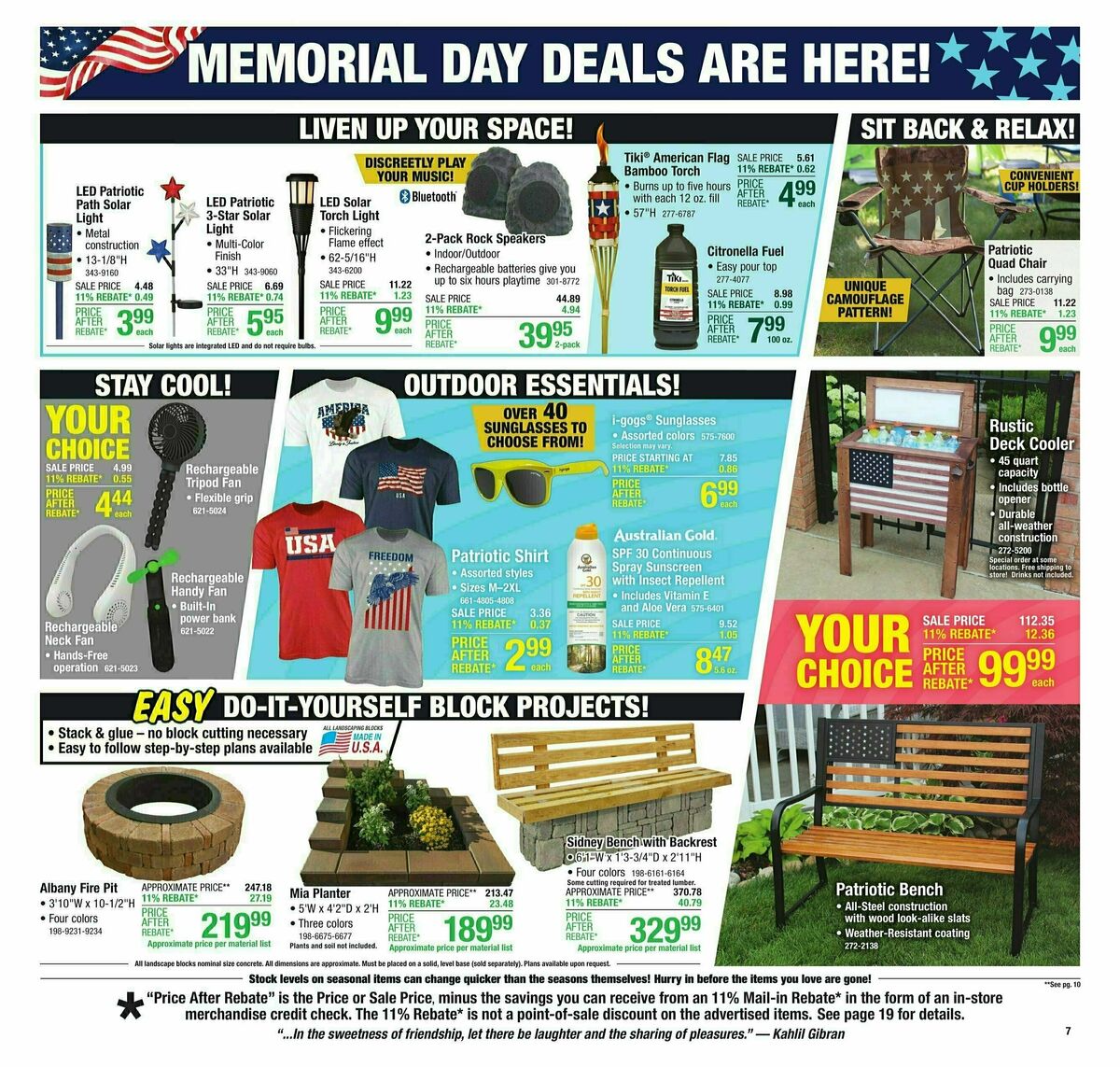 Menards 11% Rebate Sale Weekly Ad from May 15