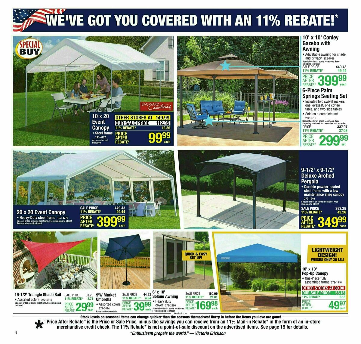 Menards 11% Rebate Sale Weekly Ad from May 15