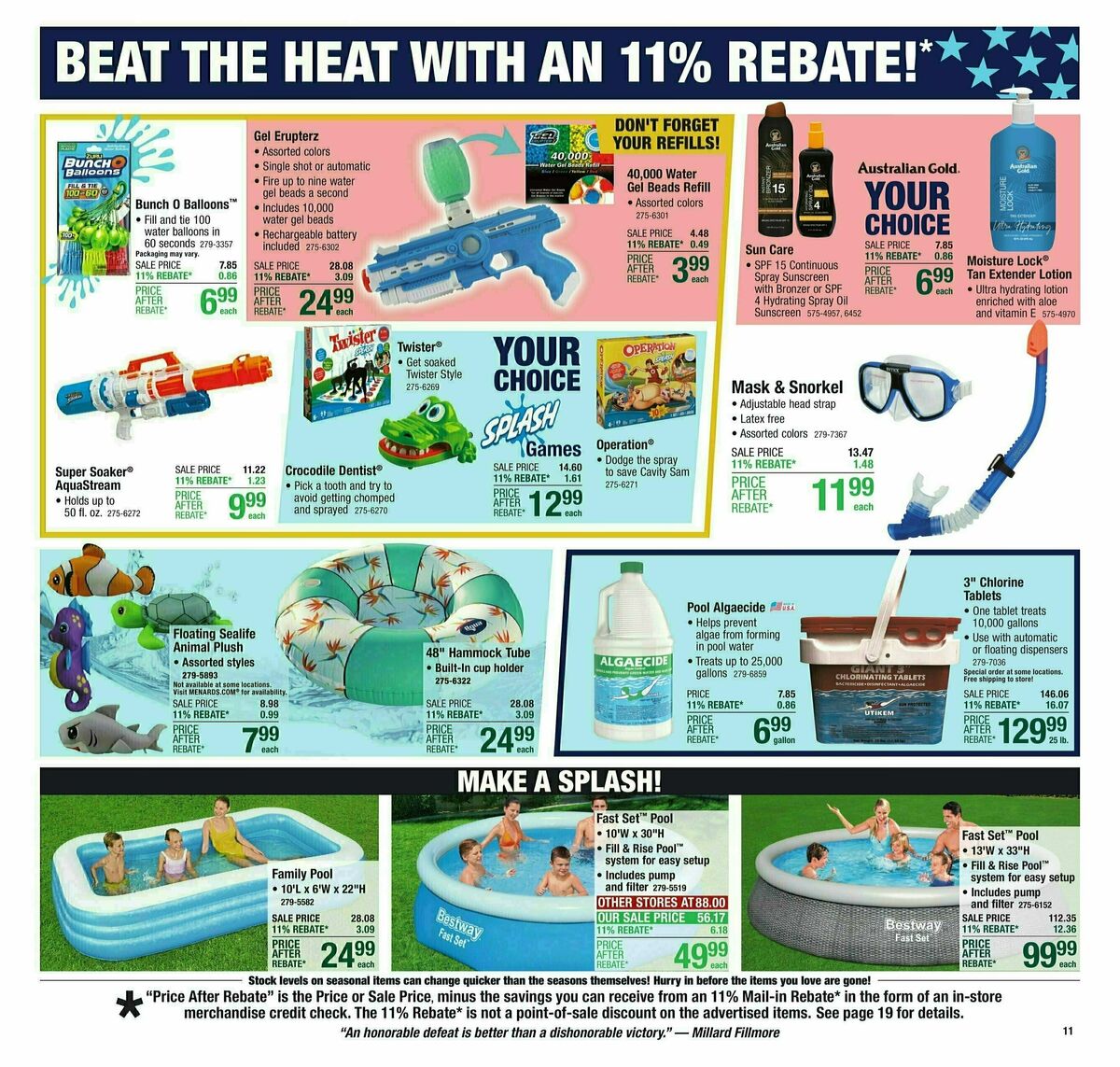 Menards 11% Rebate Sale Weekly Ad from May 15