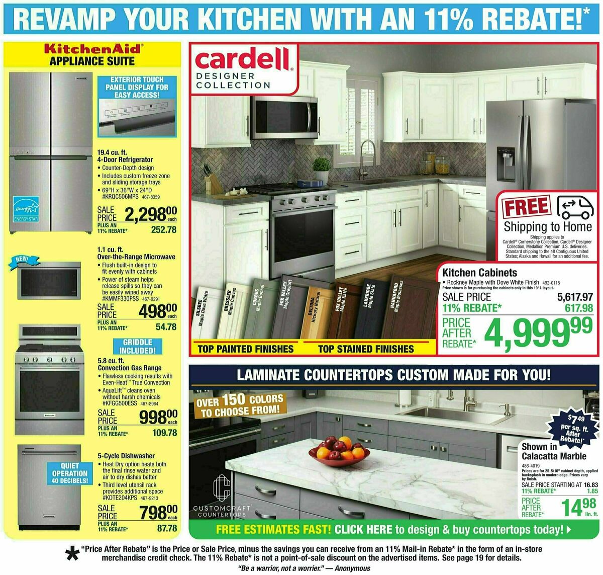 Menards 11% Rebate Sale Weekly Ad from May 15