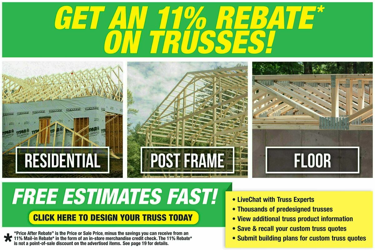 Menards 11% Rebate Sale Weekly Ad from May 15