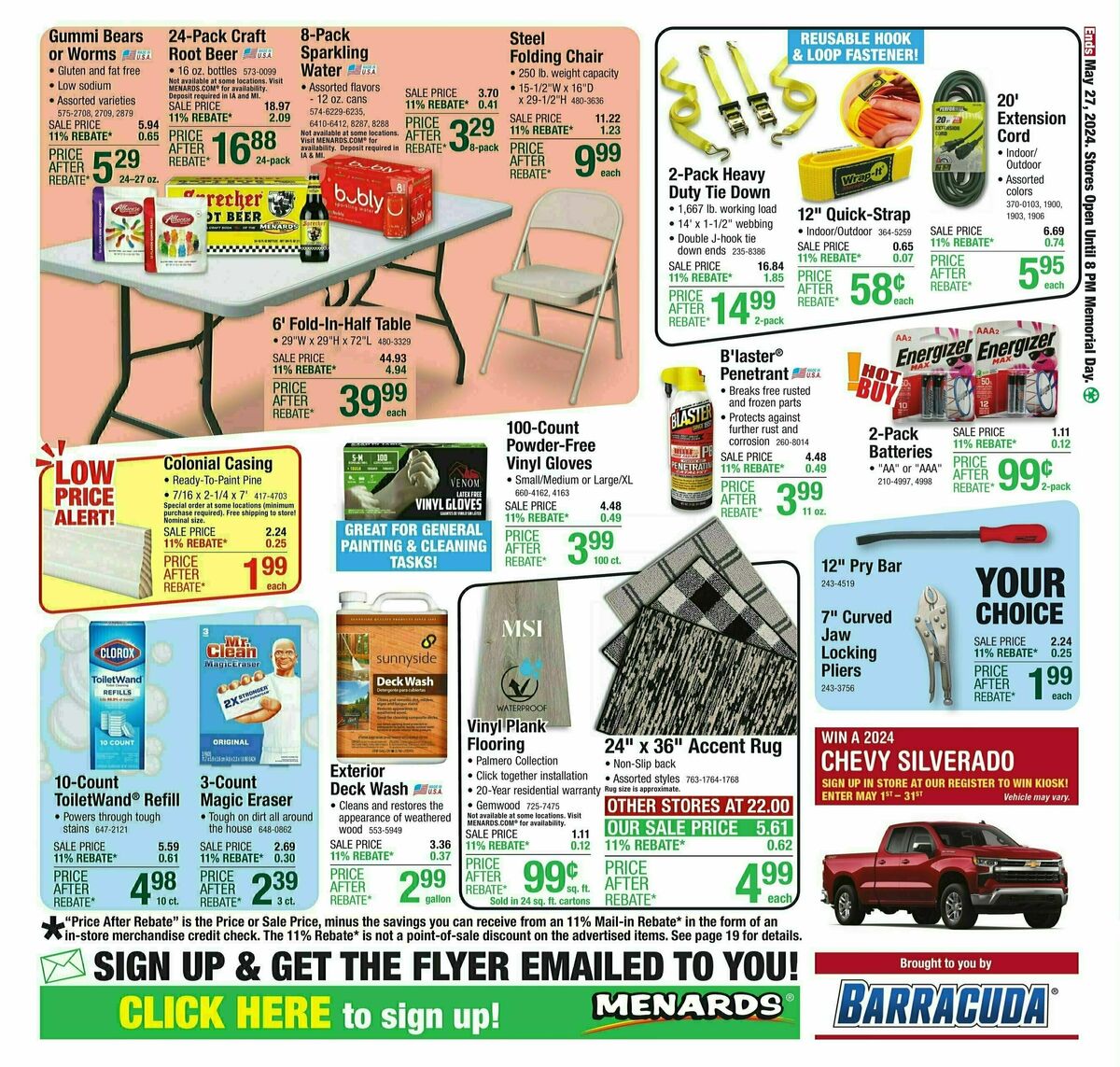 Menards 11% Rebate Sale Weekly Ad from May 15