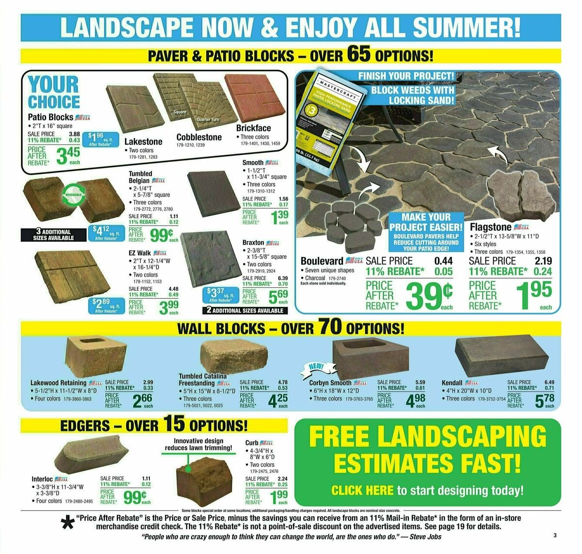 Menards 11% Rebate Sale Weekly Ad from May 15