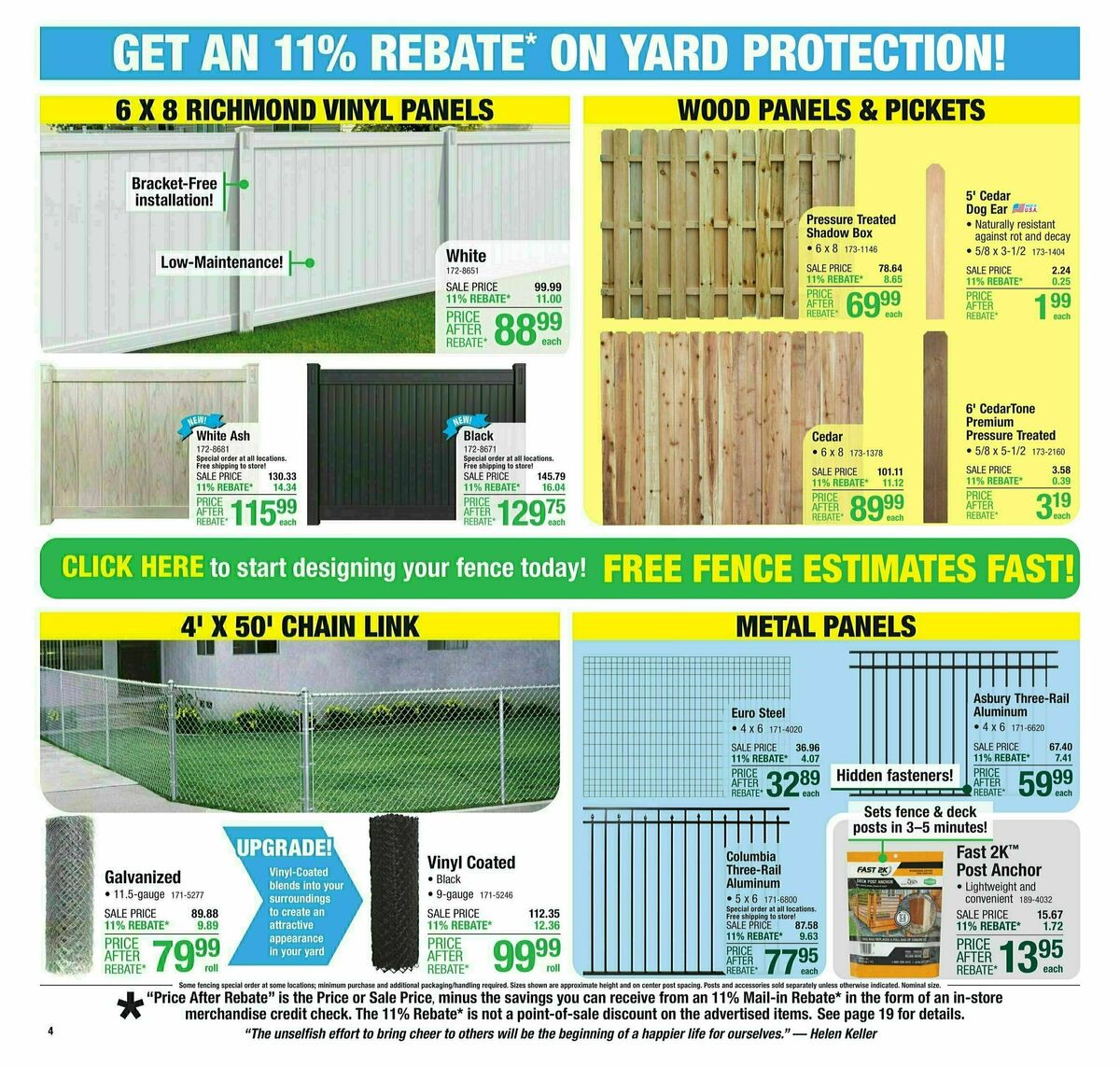 Menards 11% Rebate Sale Weekly Ad from May 15