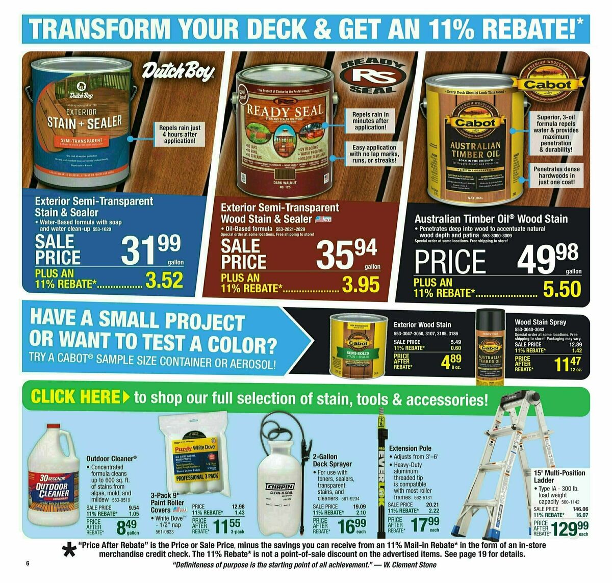 Menards 11% Rebate Sale Weekly Ad from May 15