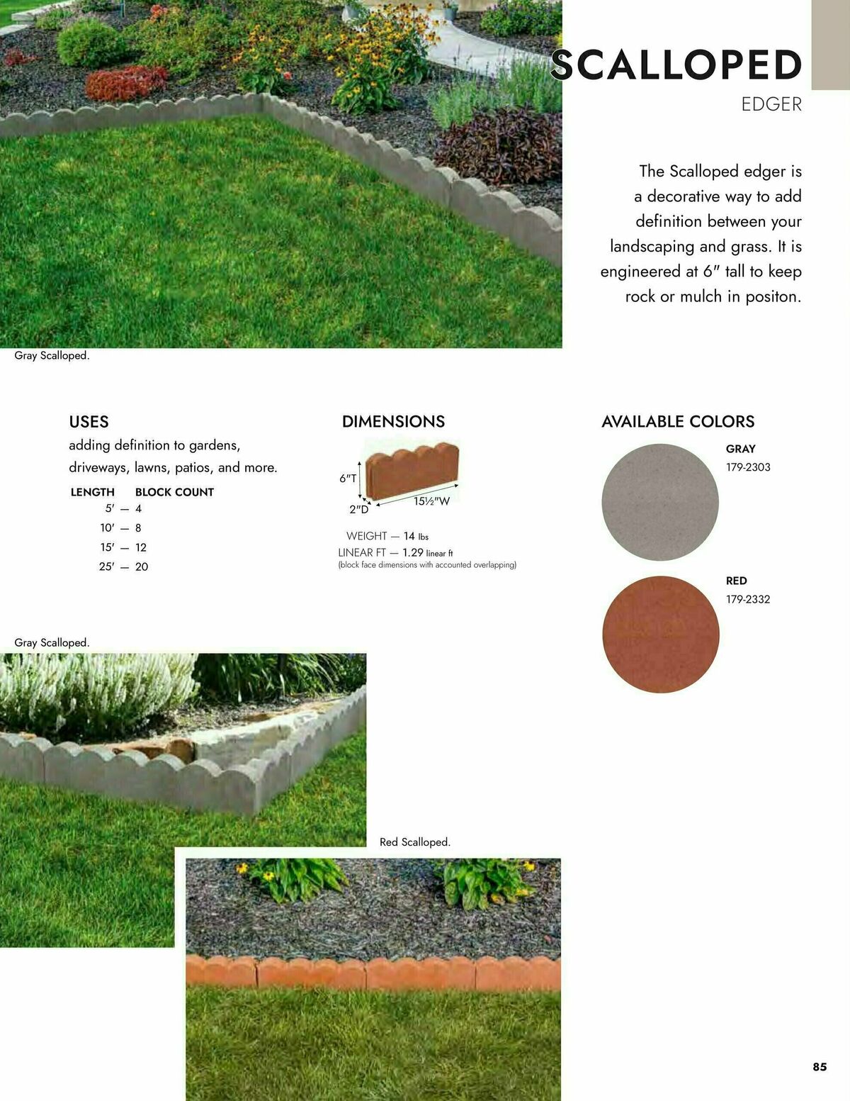 Menards 2024 Landscape Block Catalog Weekly Ad from March 14