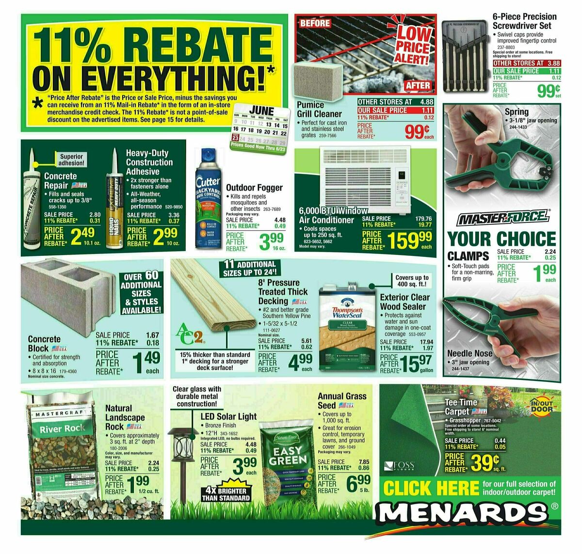 Menards Weekly Ad from June 12