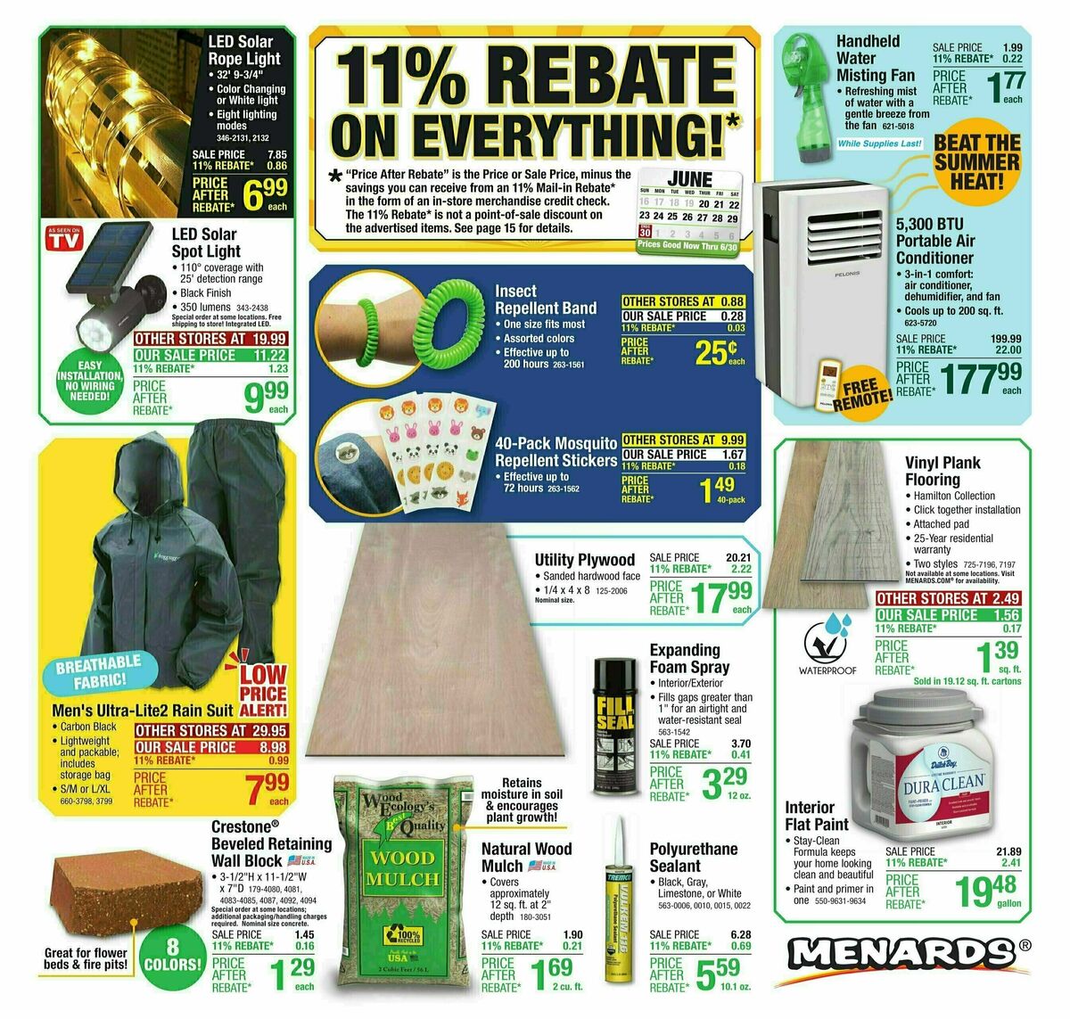 Menards Weekly Ad from June 19