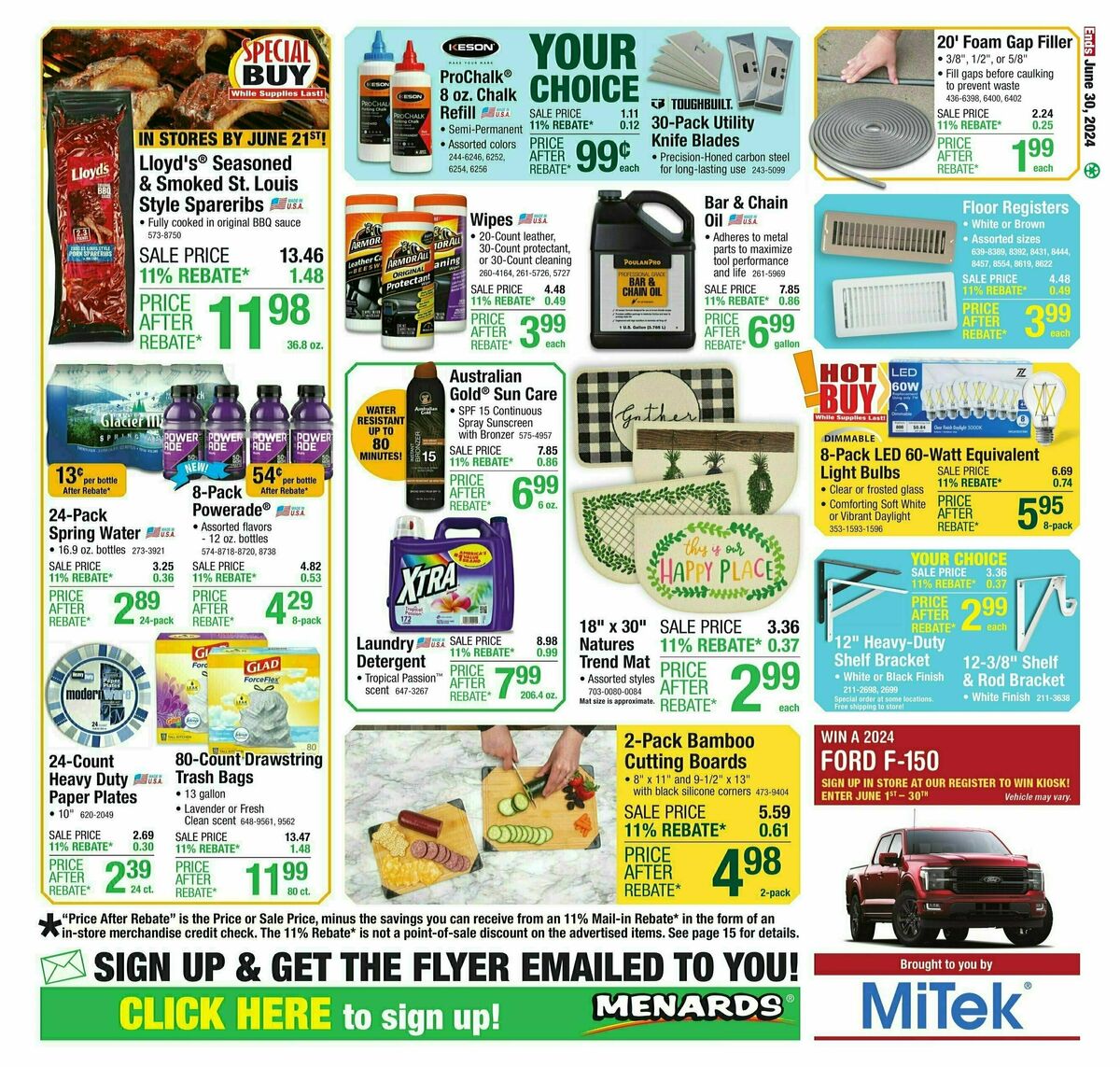 Menards Weekly Ad from June 19