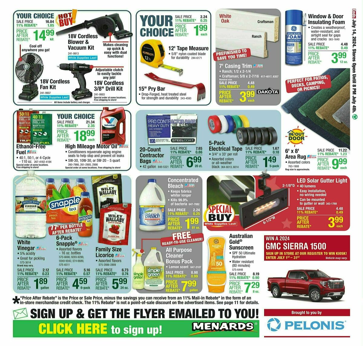 Menards Weekly Ad from July 3