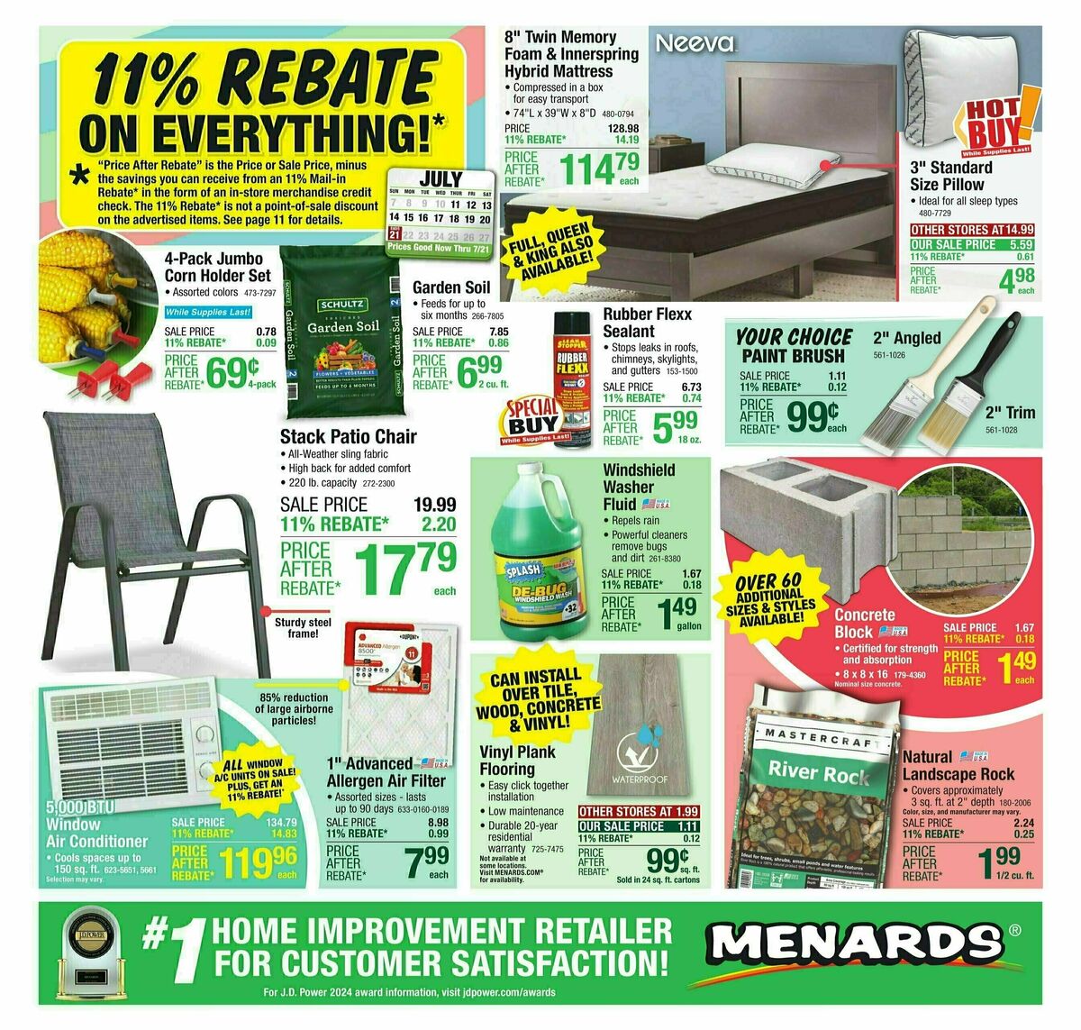 Menards Weekly Ad from July 10