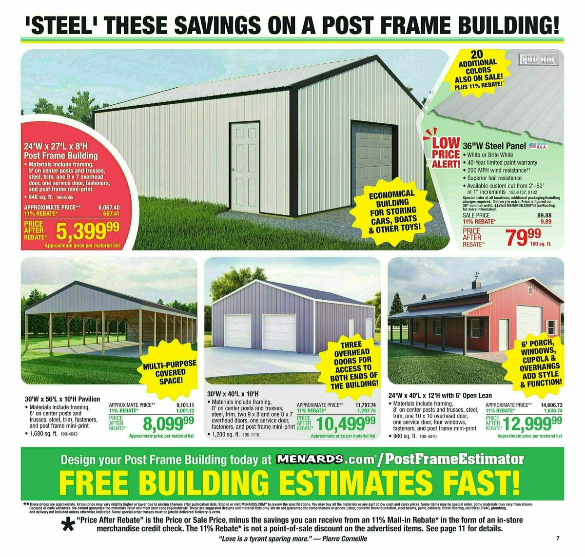 Menards Weekly Ad from July 10