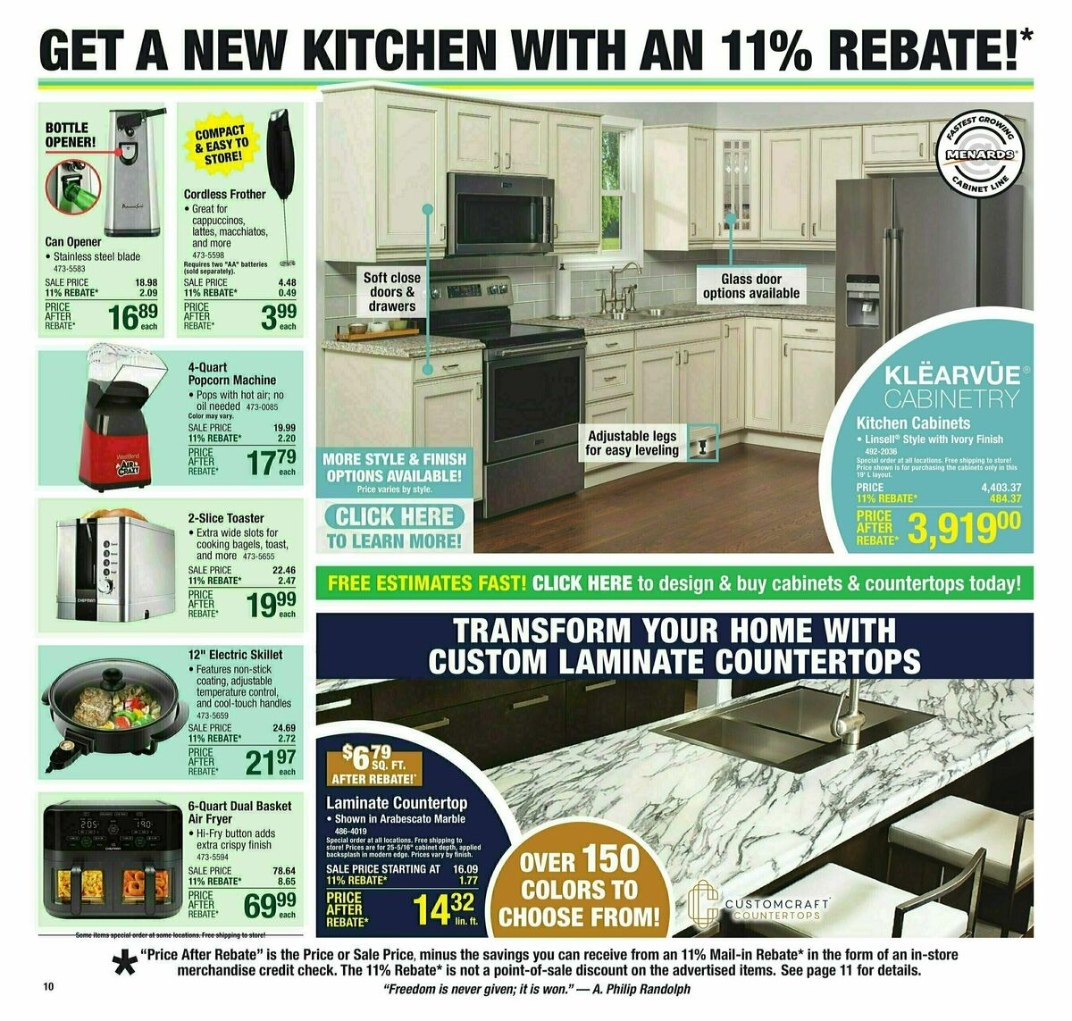 Menards Weekly Ad from July 10