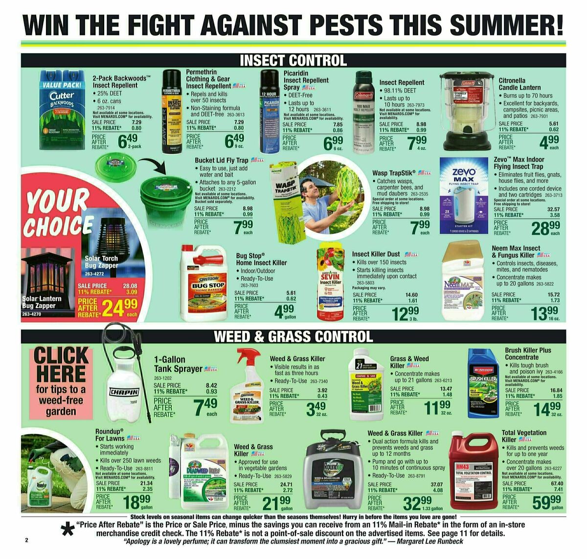 Menards Weekly Ad from July 10