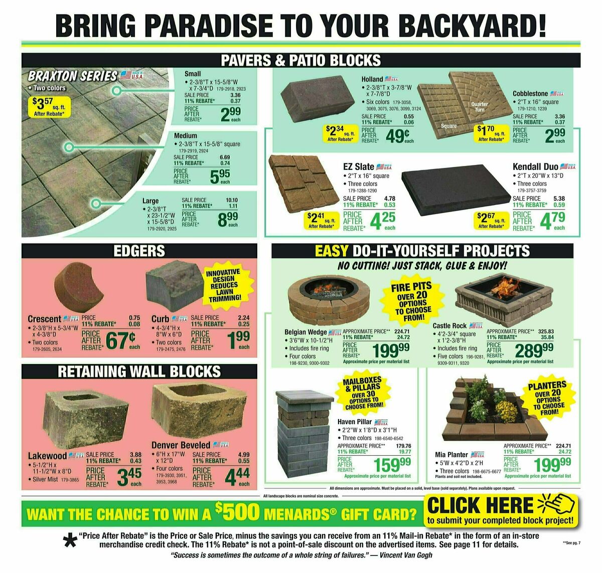 Menards Weekly Ad from July 10