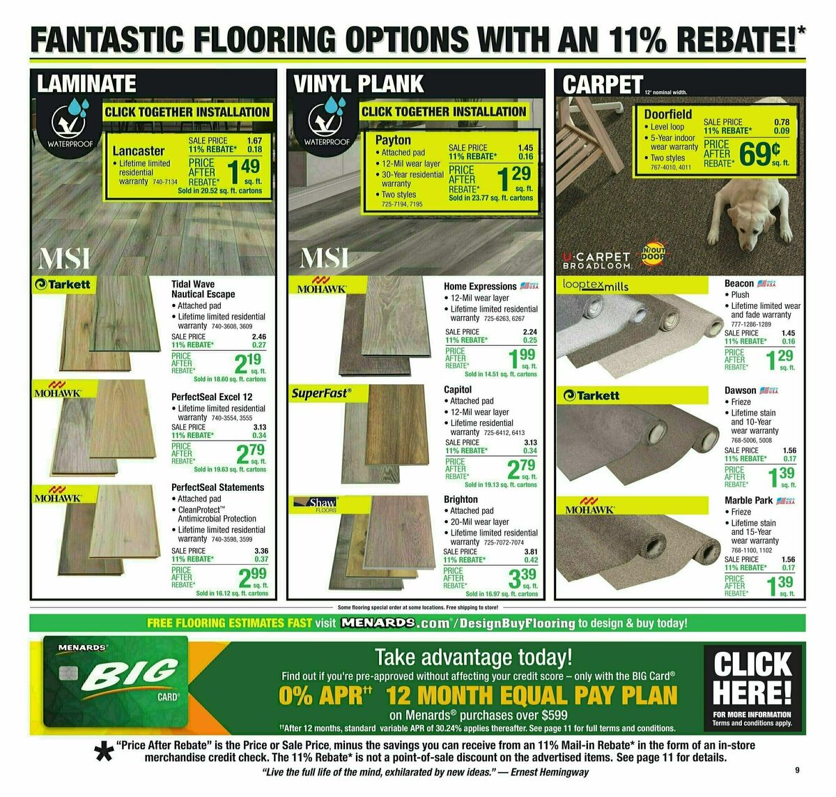 Menards Weekly Ad from July 24