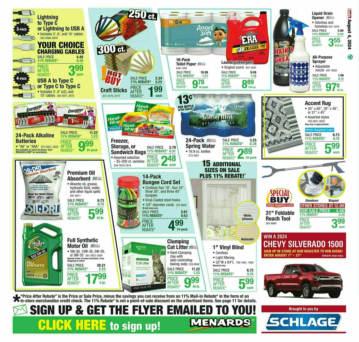 Menards Weekly Ad from July 24