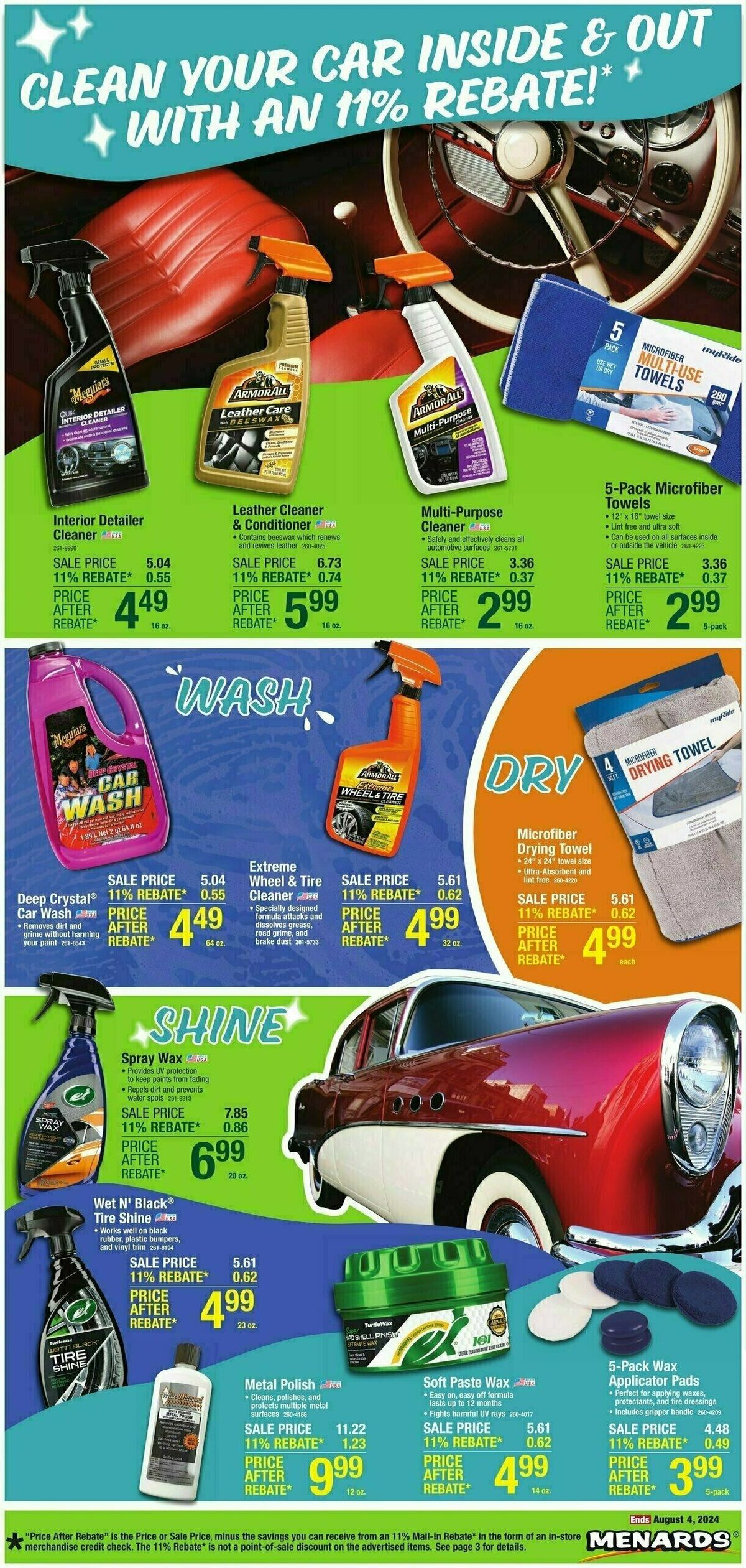 Menards Home Essentials Weekly Ad from July 24