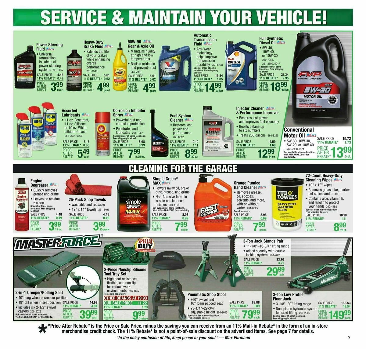 Menards Weekly Ad from July 31