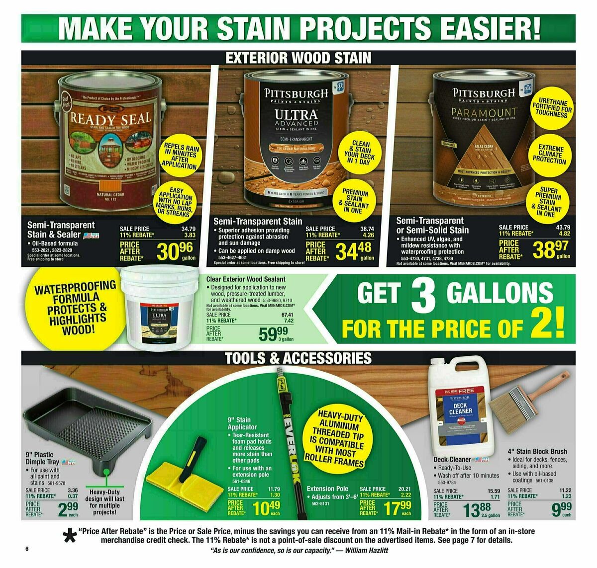 Menards Weekly Ad from July 31