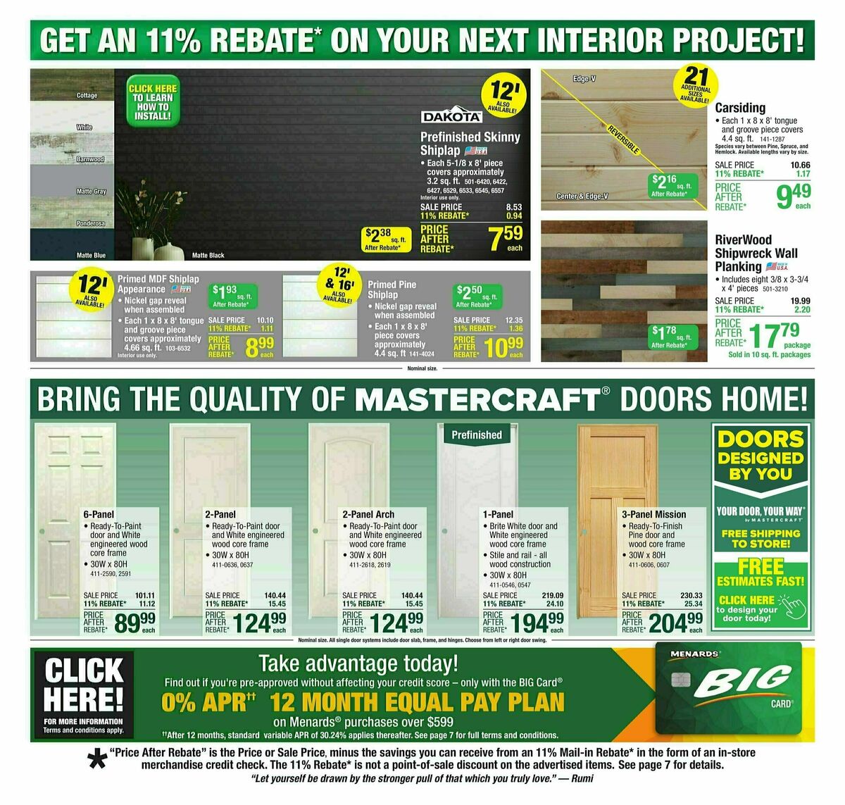 Menards Weekly Ad from July 31