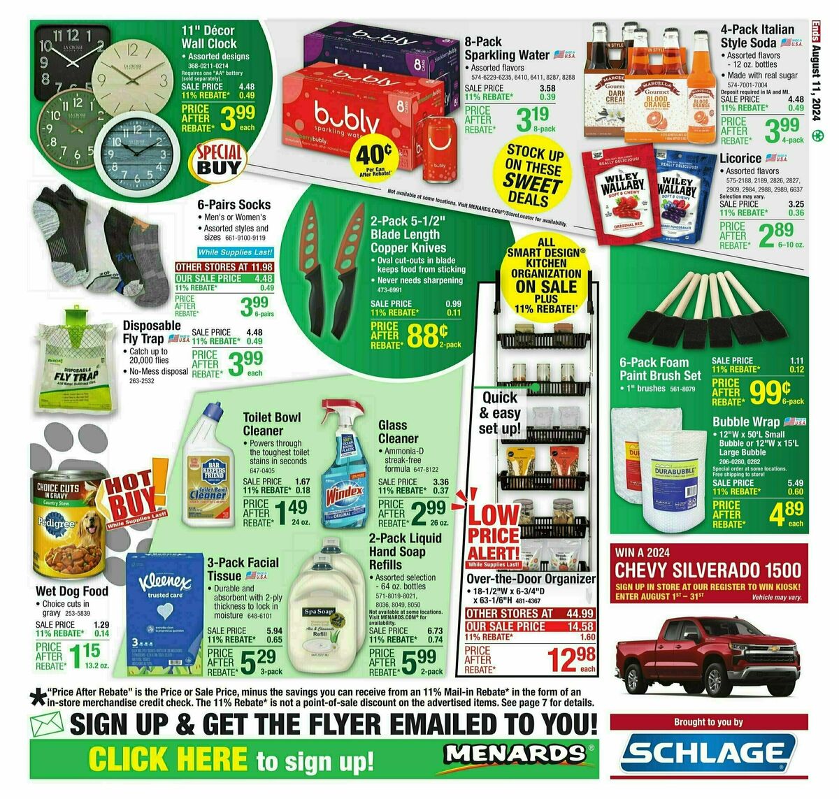 Menards Weekly Ad from July 31