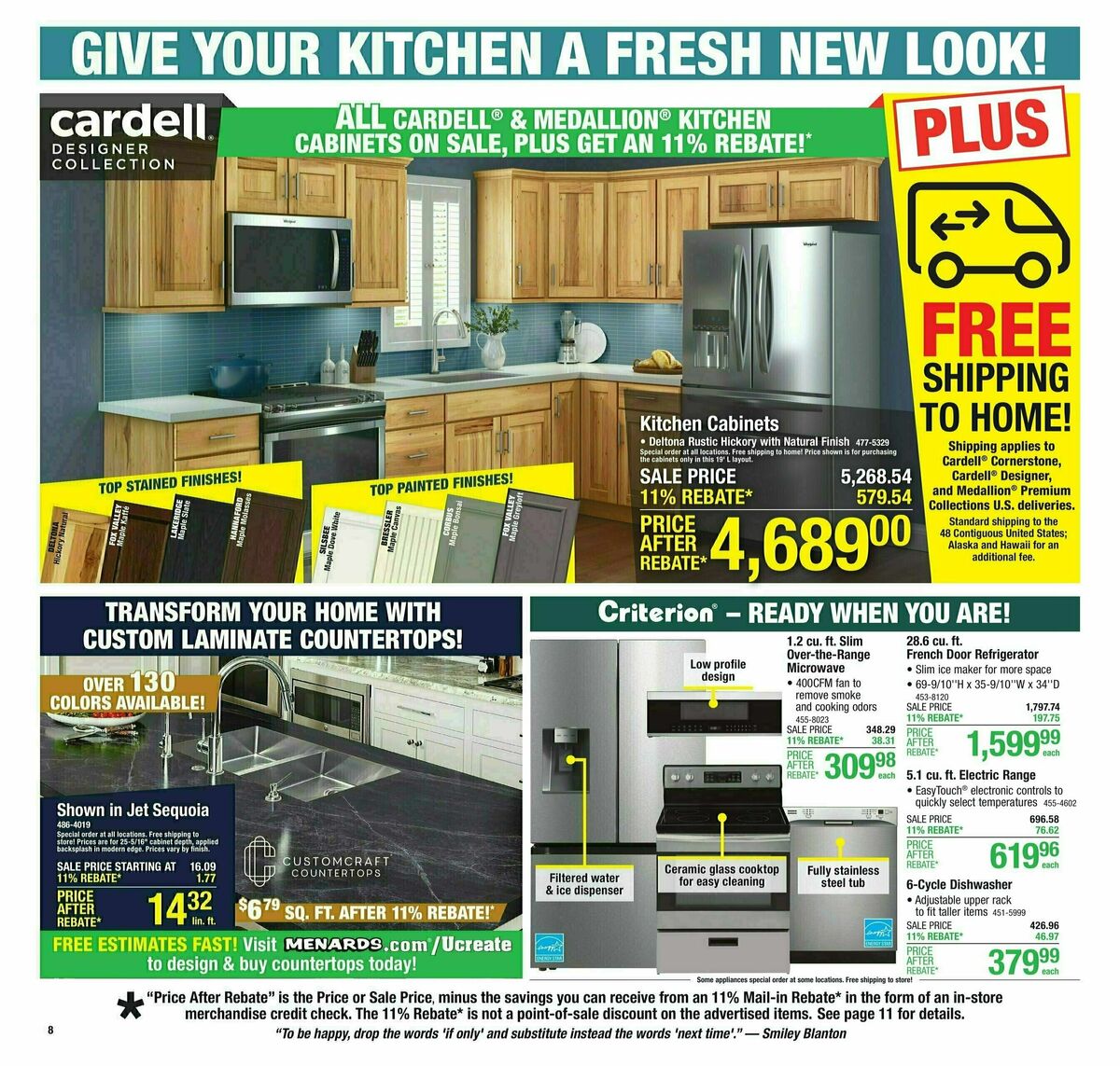 Menards Weekly Ad from August 7