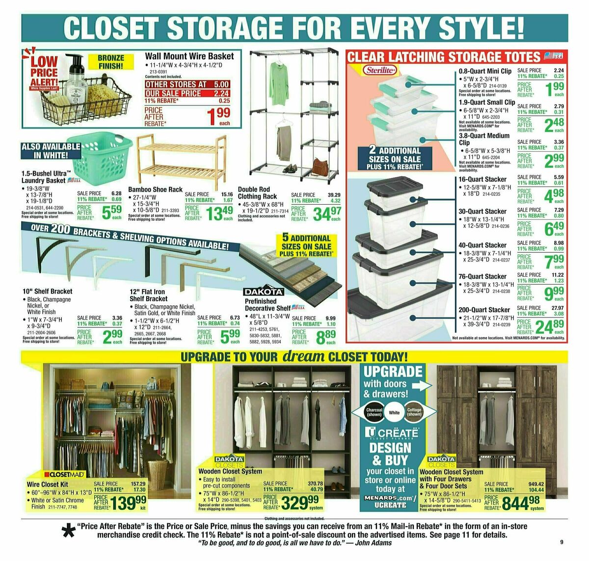 Menards Weekly Ad from August 7