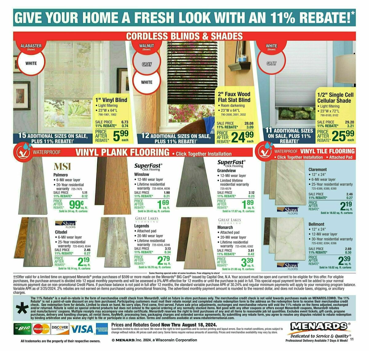 Menards Weekly Ad from August 7