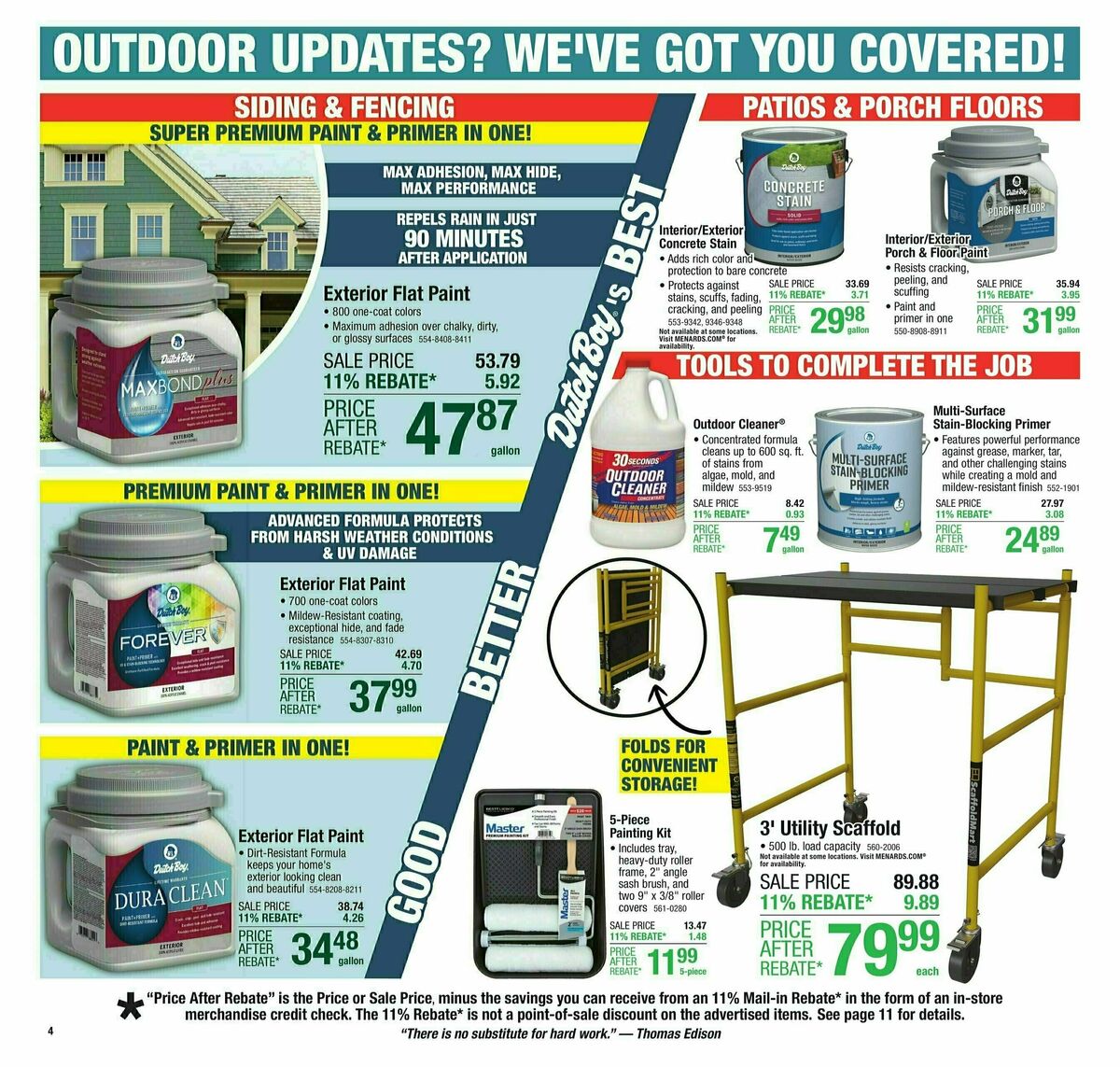 Menards Weekly Ad from August 7