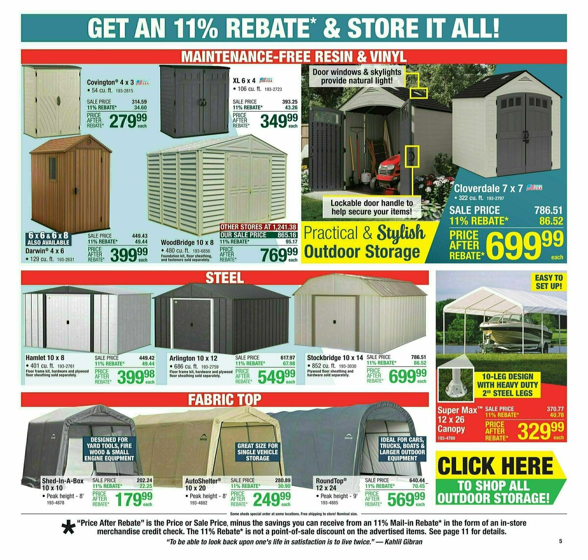 Menards Weekly Ad from August 7