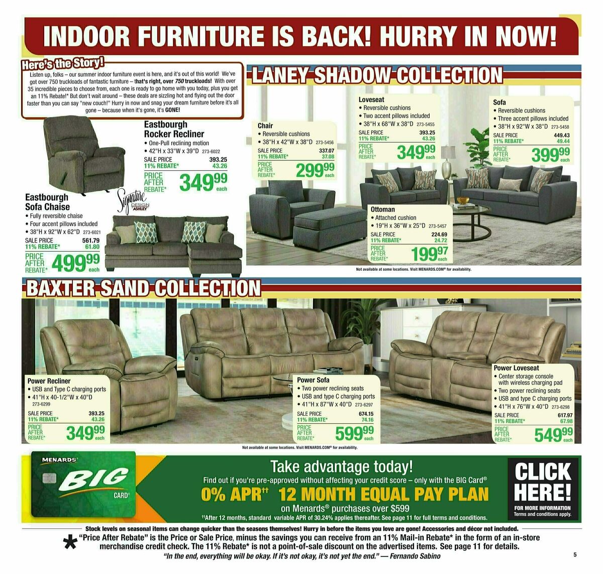 Menards Weekly Ad from August 14