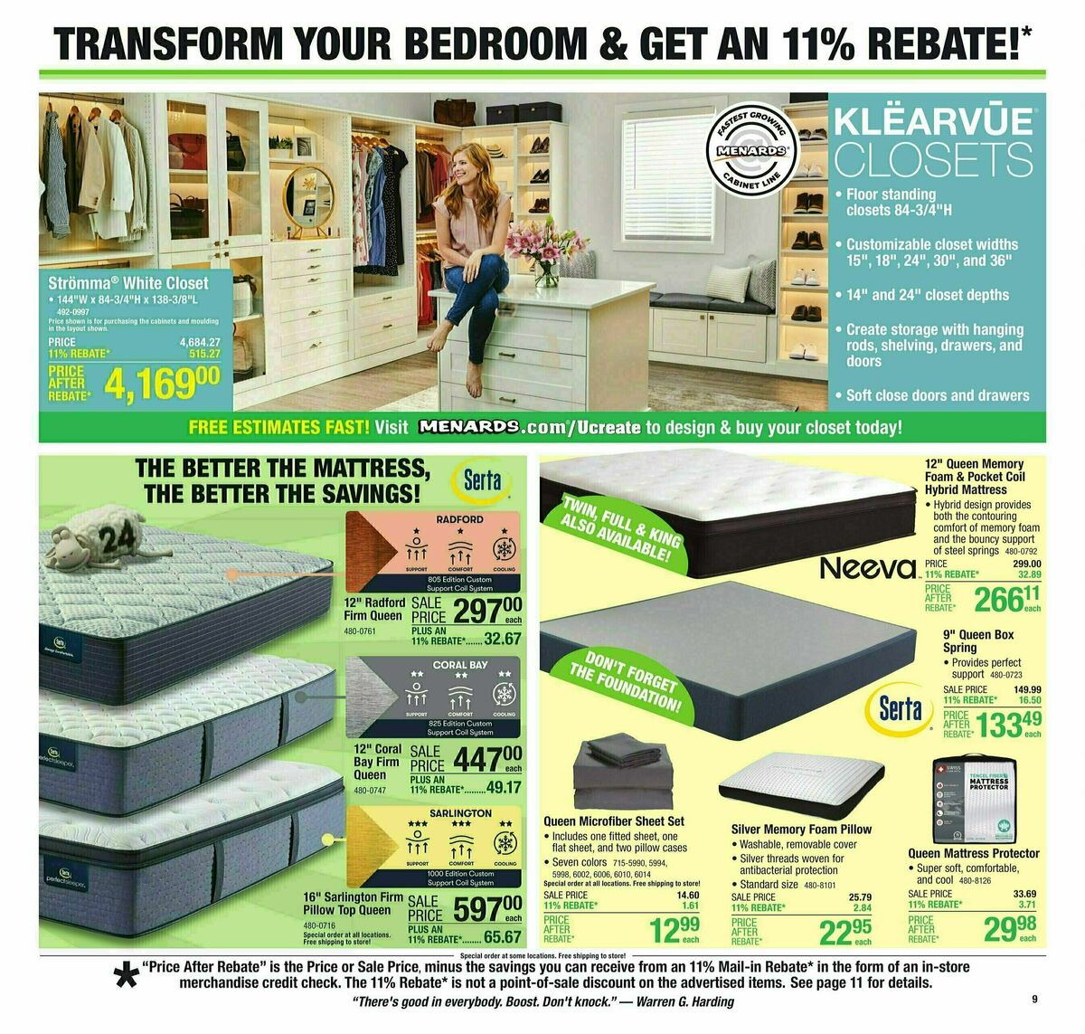 Menards Weekly Ad from August 21