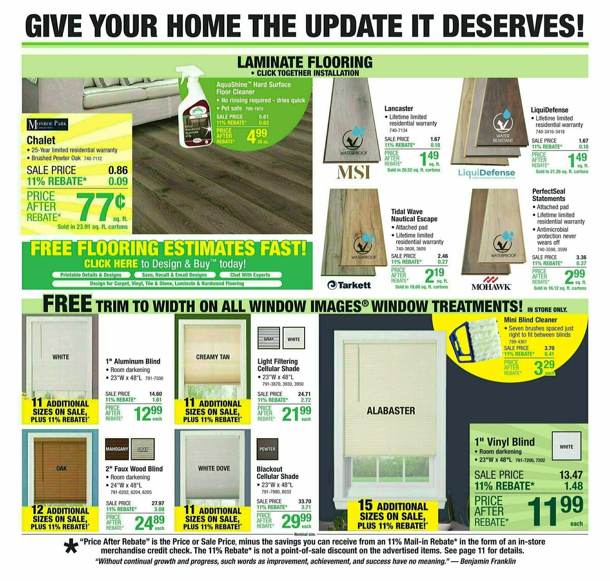 Menards Weekly Ad from August 21