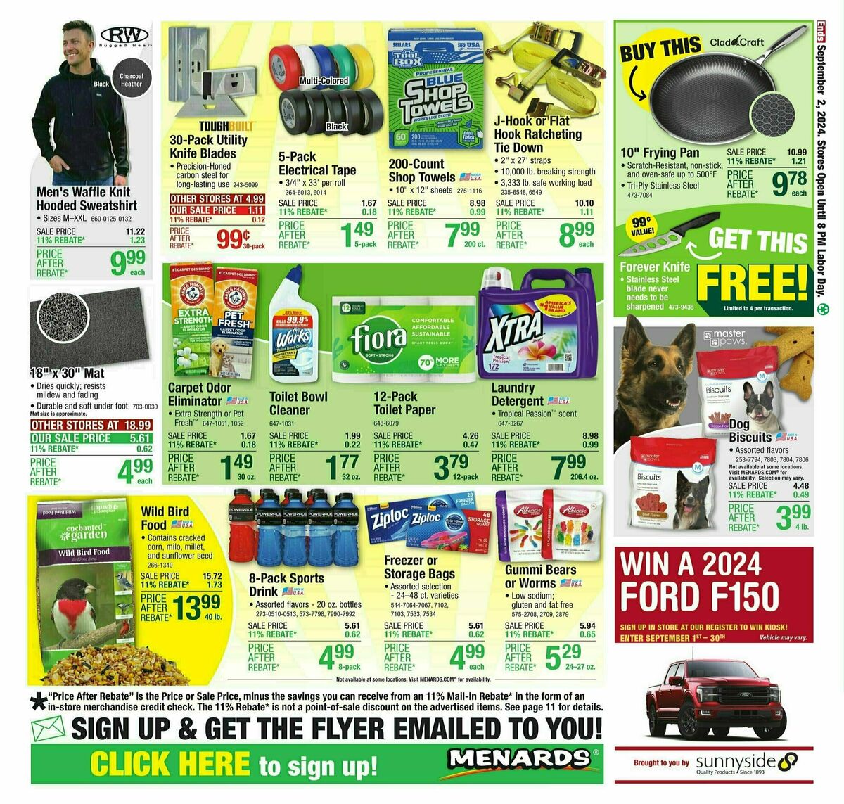 Menards Weekly Ad from August 21