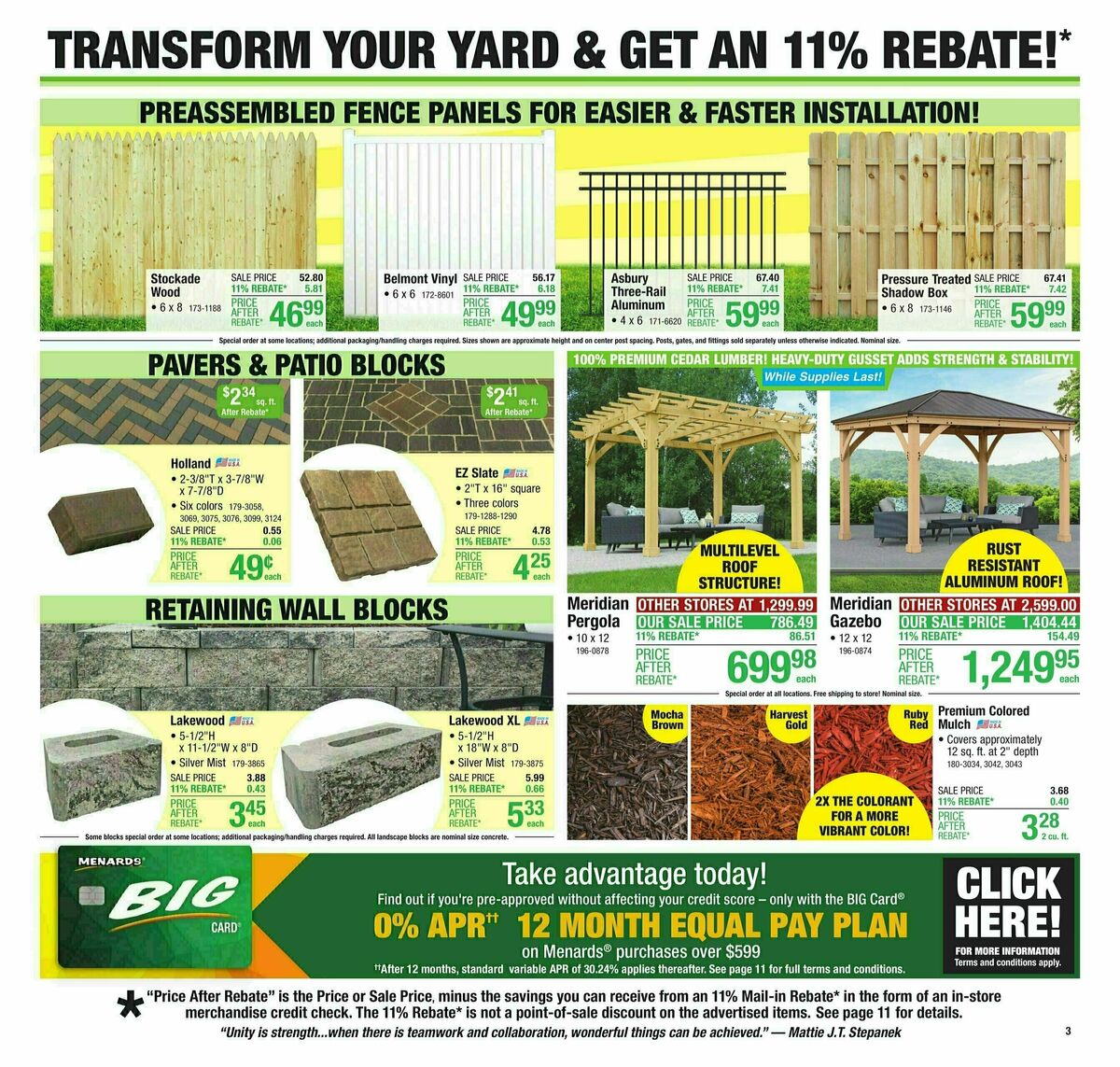 Menards Weekly Ad from August 21