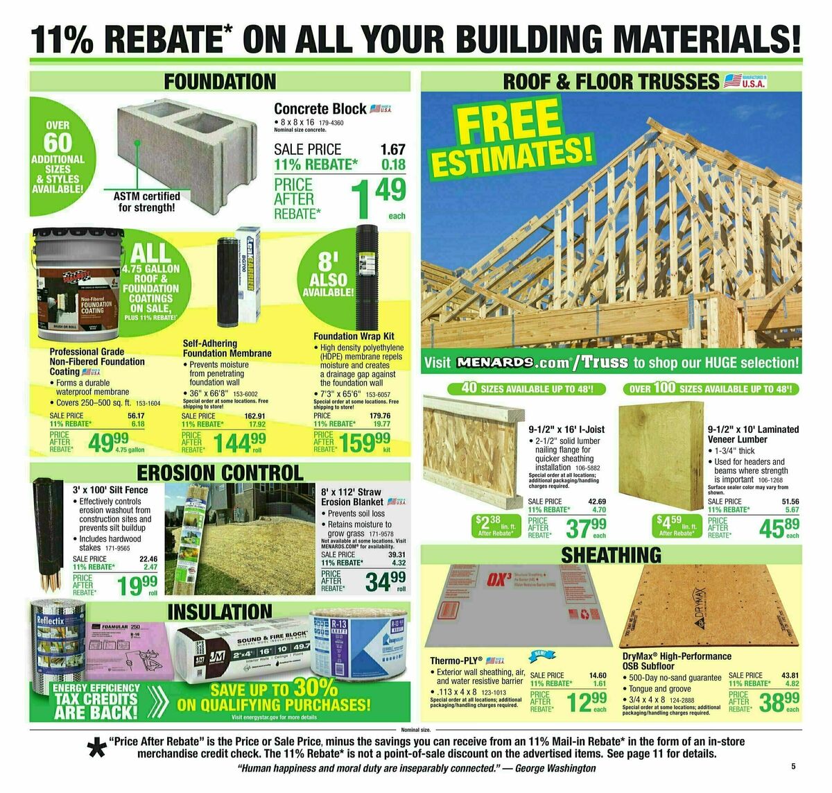 Menards Weekly Ad from August 21