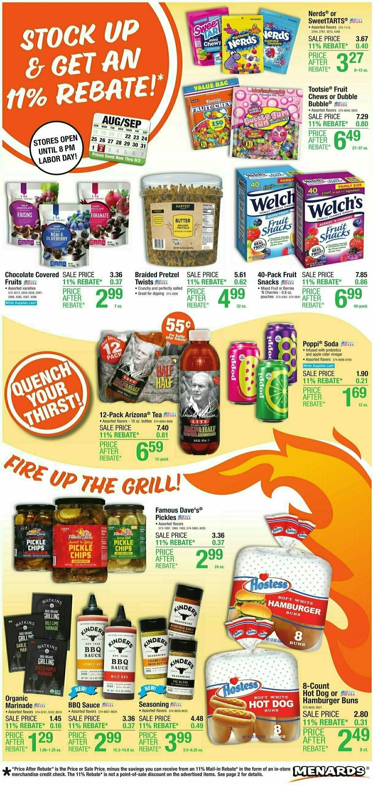 Menards Home Essentials Weekly Ad from August 21