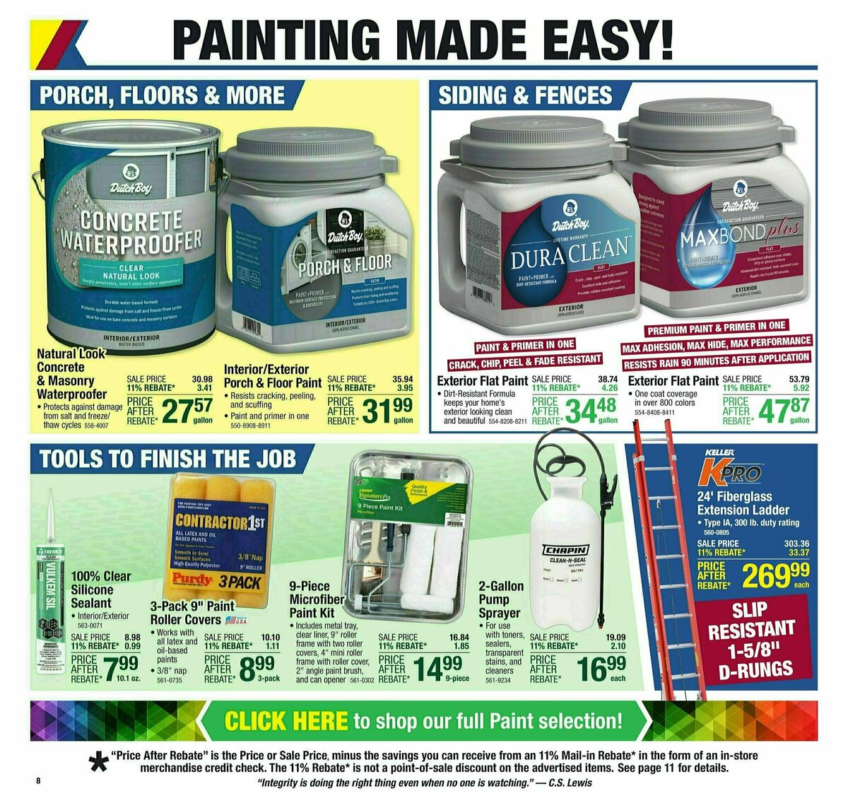 Menards Weekly Ad from August 28