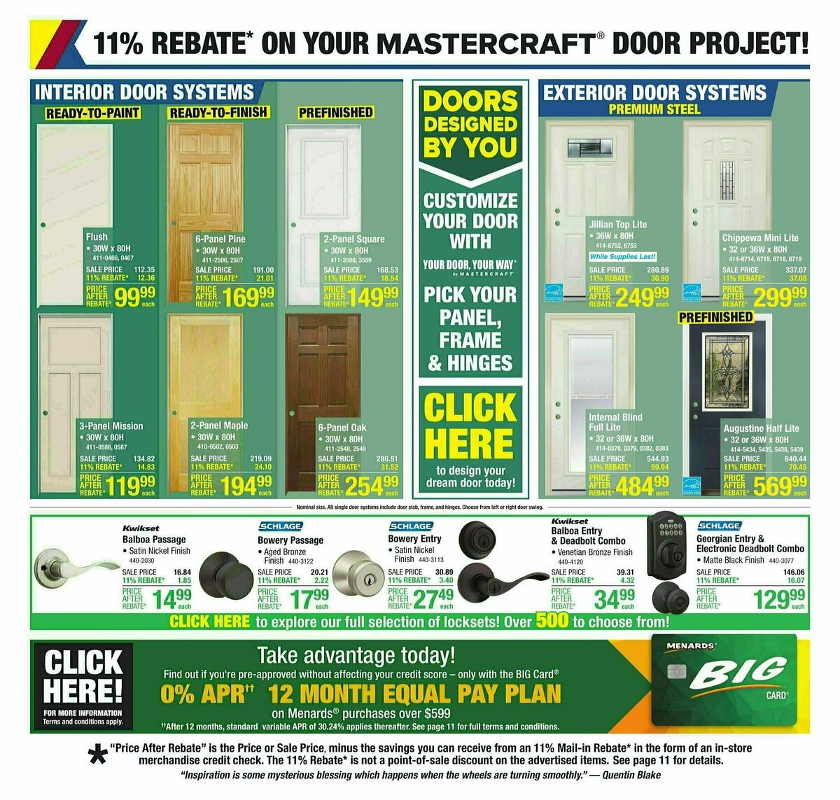 Menards Weekly Ad from August 28