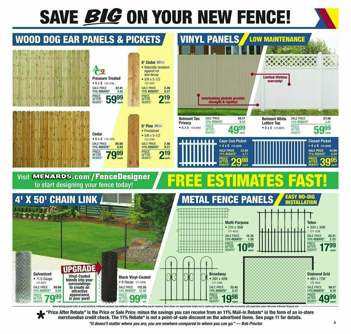 Menards Weekly Ad from August 28