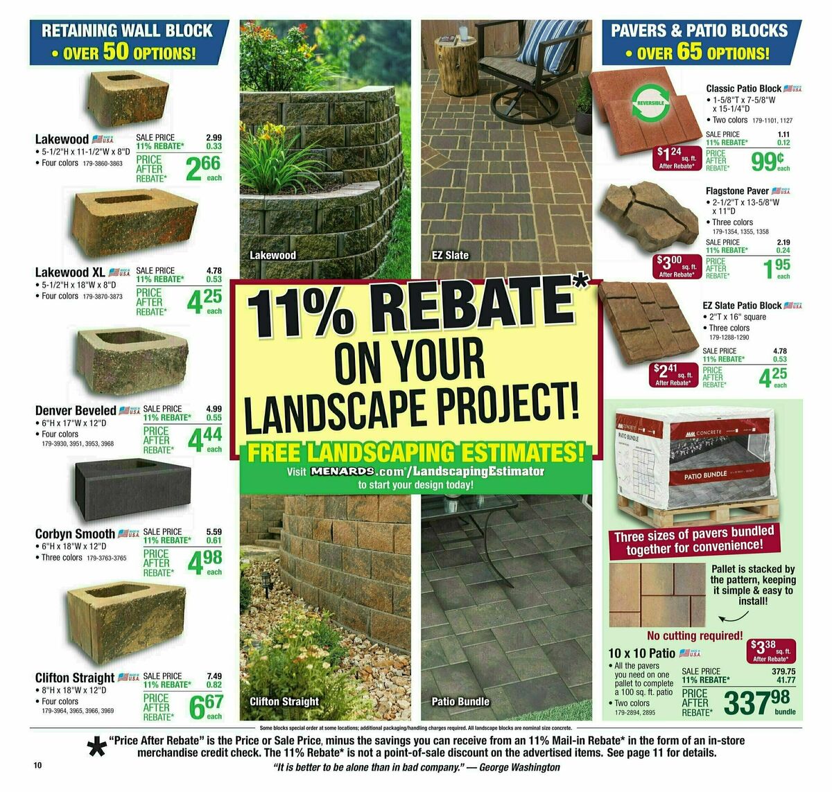 Menards Weekly Ad from August 28