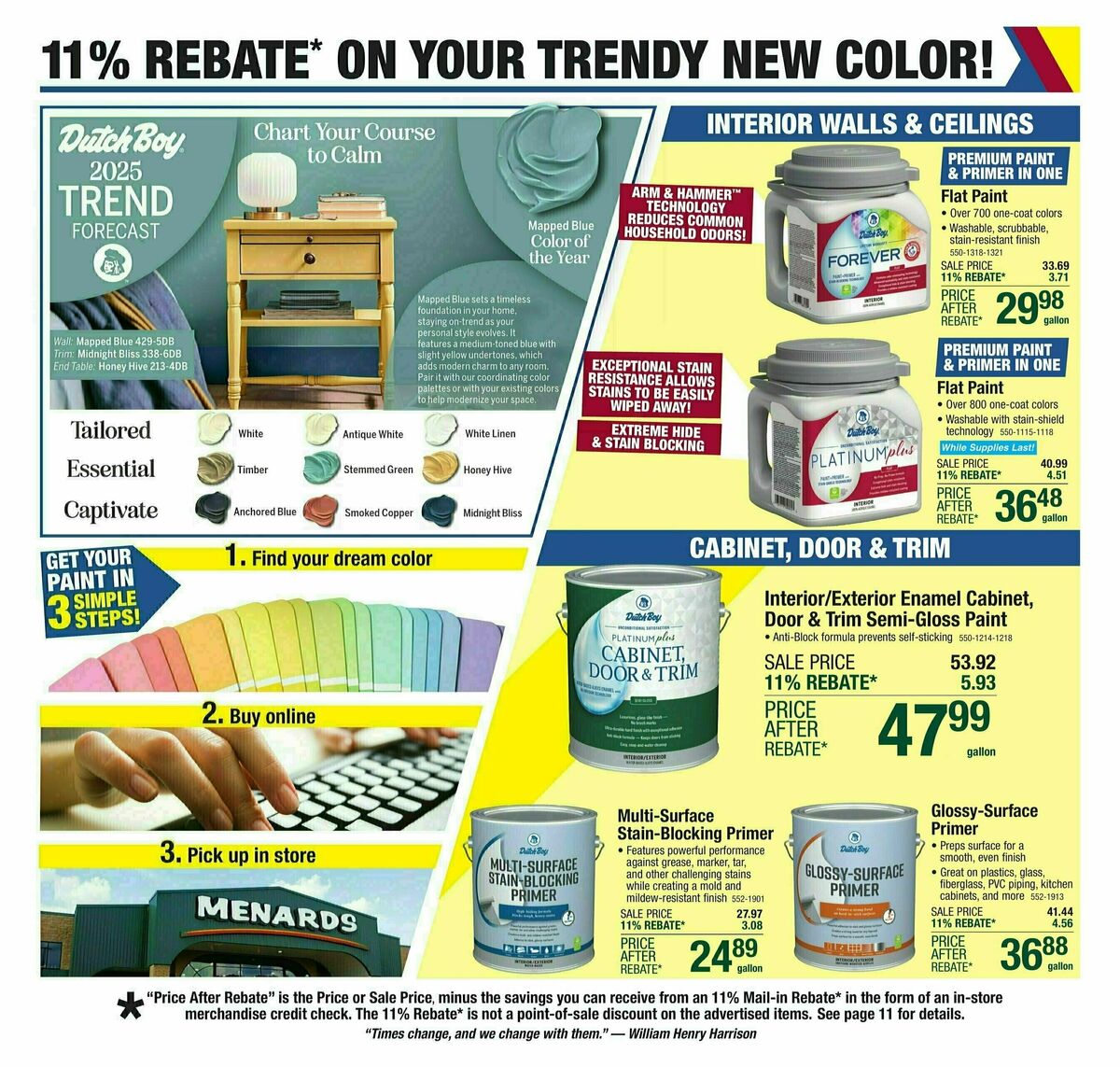 Menards Weekly Ad from August 28