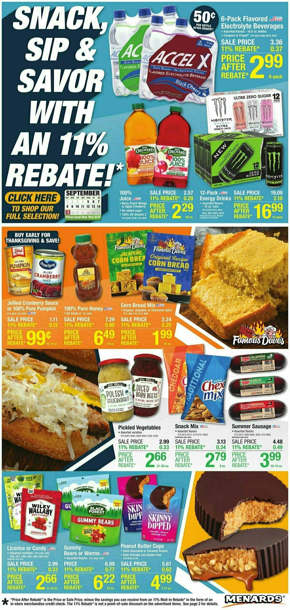 Menards Home Essentials Weekly Ad from September 4