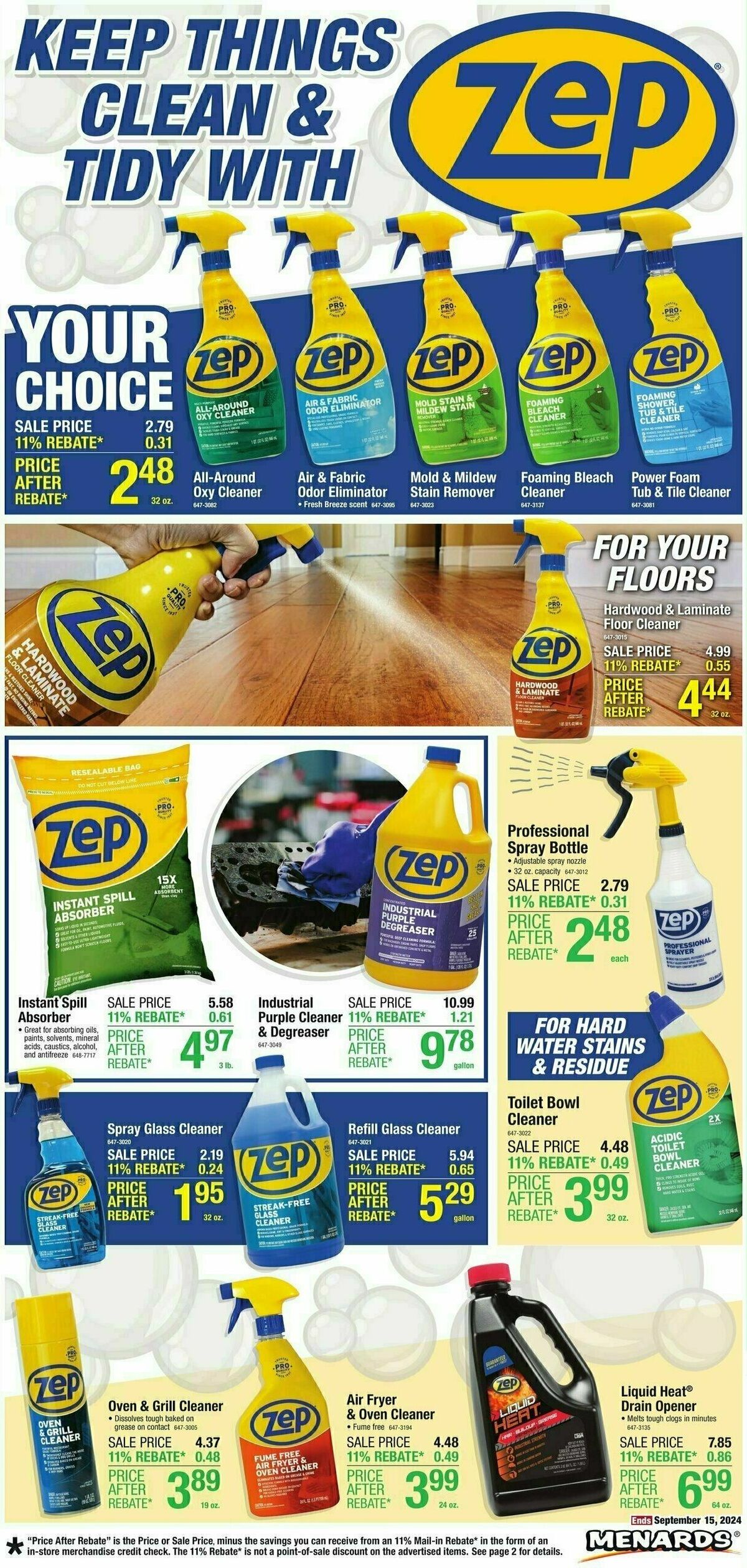 Menards Home Essentials Weekly Ad from September 4